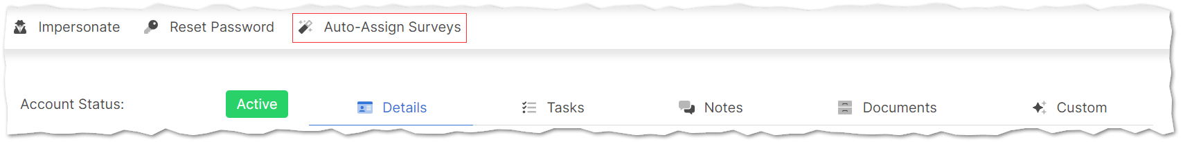 Auto-Assign Surveys button.